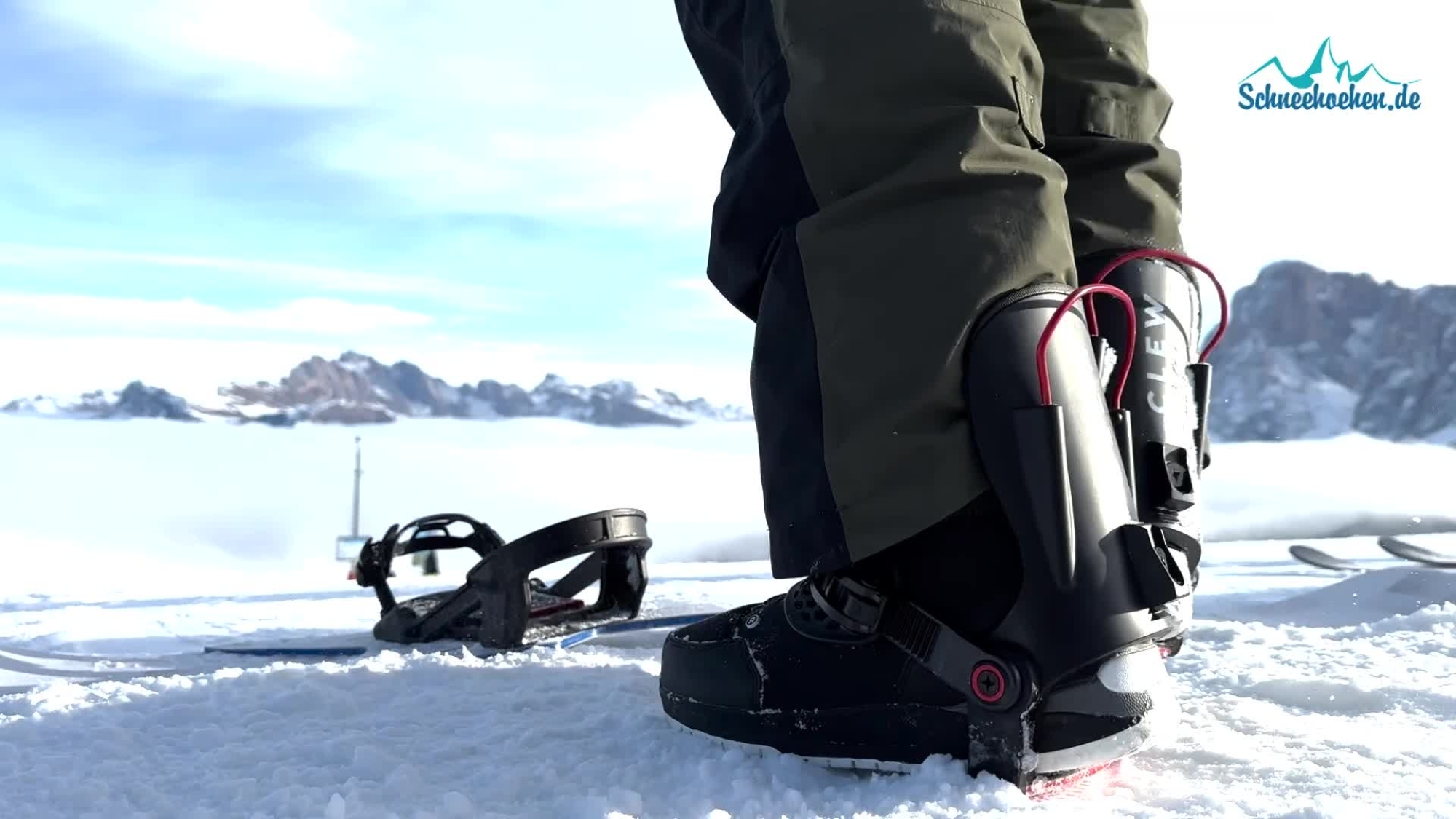 Step-In mit der Clew Snowboardbindung