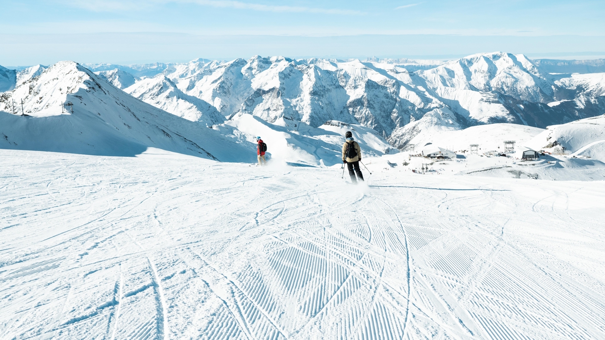 Skipiste in Les Deux Alpes