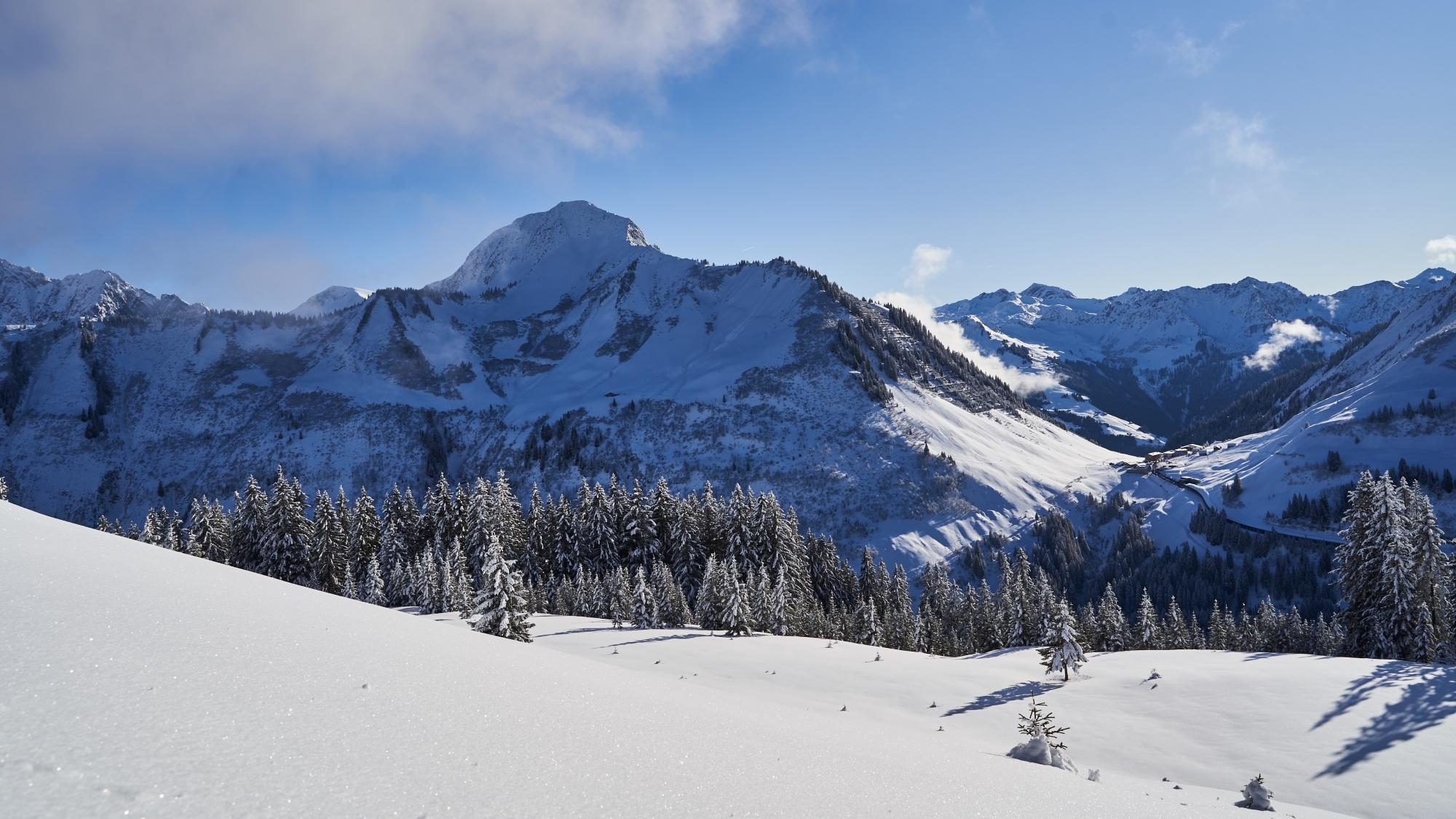 Bergpanorama in Damüls-Mellau