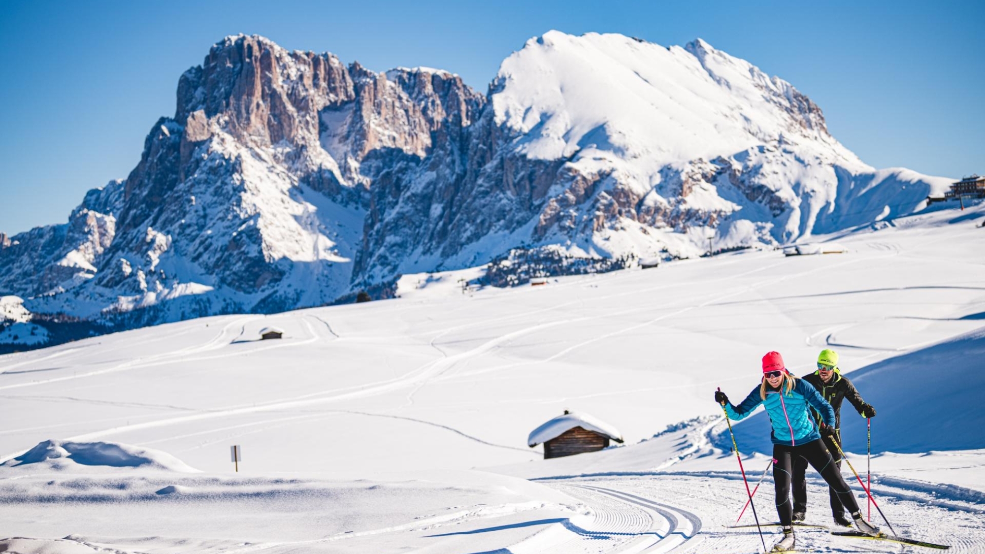 Langlaufen auf der Seiser Alm
