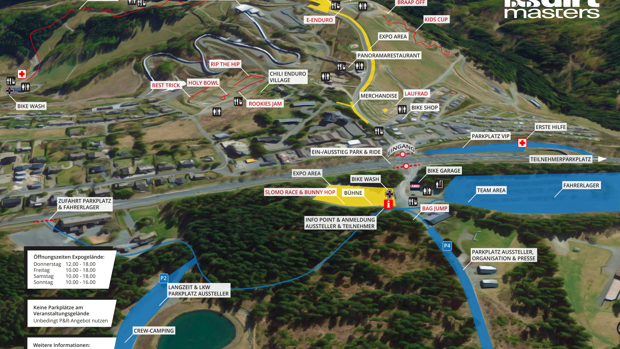 Lageplan iXS Festival Winterberg