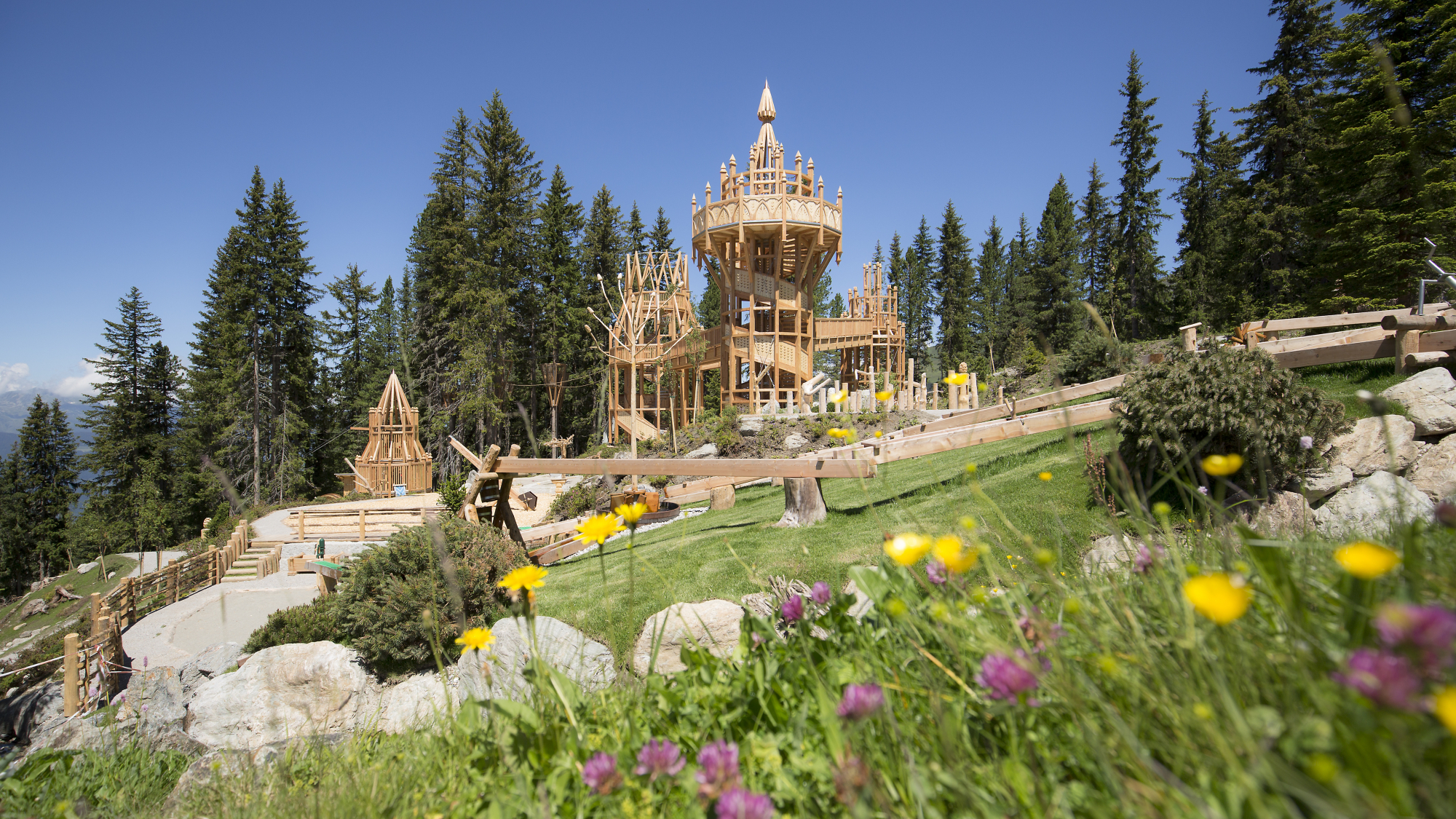 Das Fichtenschloss auf der Rosenalm