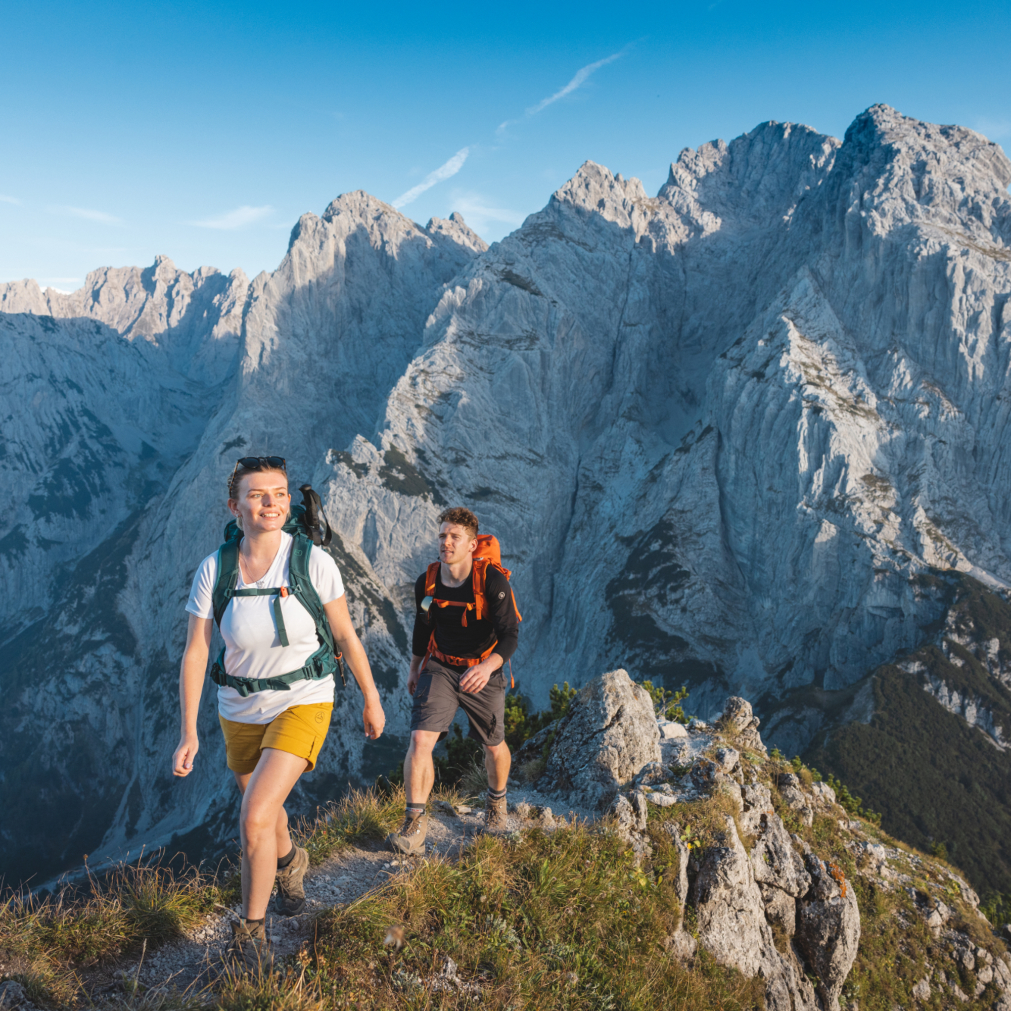 Eindrücke von der Etappe 4 entlang der Kaiserkrone Weitwanderung am Wilden Kaiser