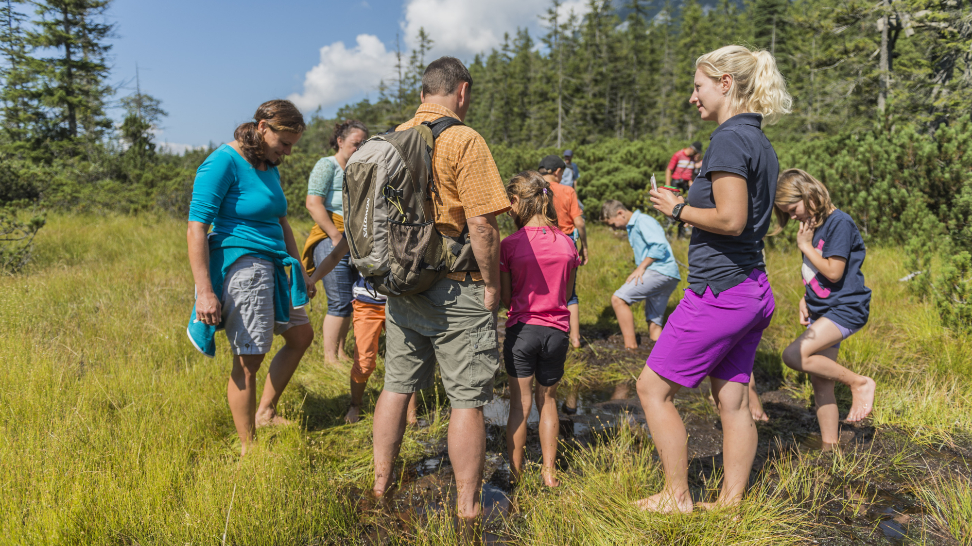 Moorwanderung mit der Familie in Ellmau
