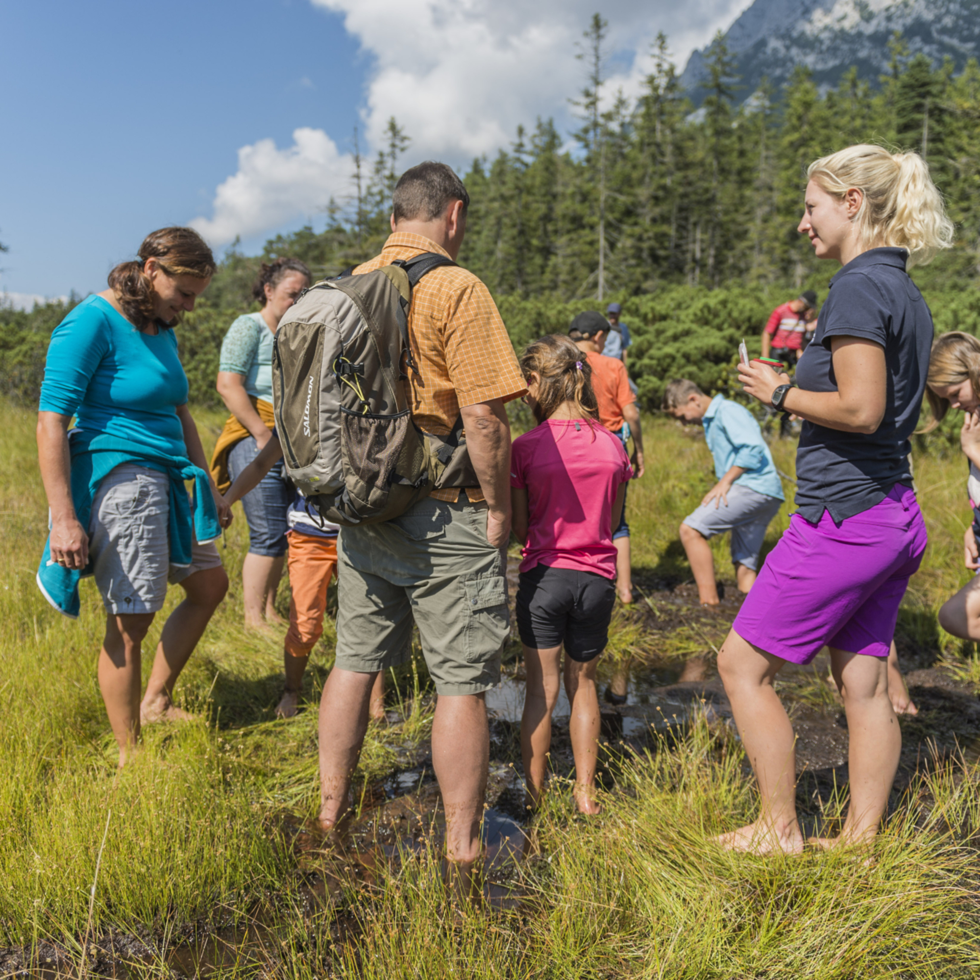 Moorwanderung mit der Familie in Ellmau