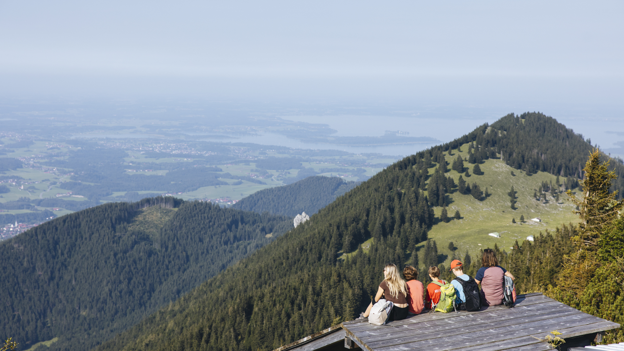 Ausblick ins bayerische Voralpenland
