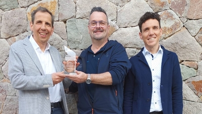 Links: Martin Fill (Präsident “Verschönerungsverein”, Loipeninstandhaltung) / Mitte: Christopher Lahm-Wolter (Schneemenschen GmbH) / Rechts: Martin Rabensteiner (Direktor Seiser Alm Marketing)