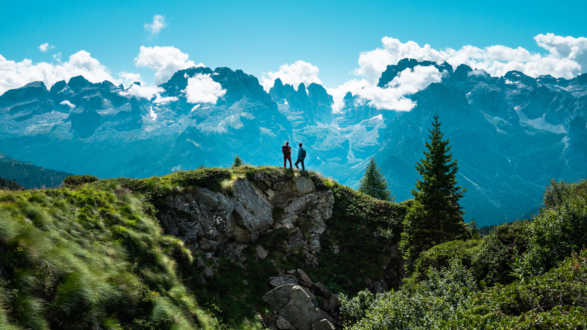 Trekking mit Dolomitenausblick