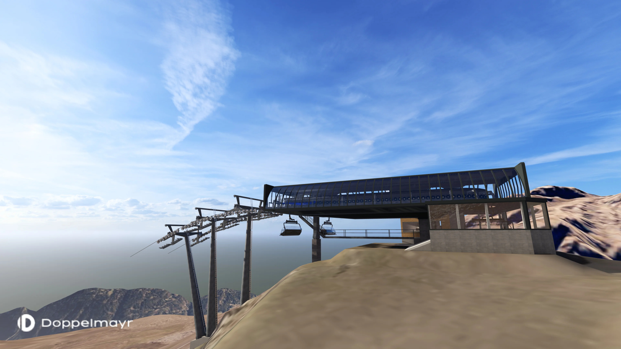 Visualisierung Bergstation "Silberbrünni"