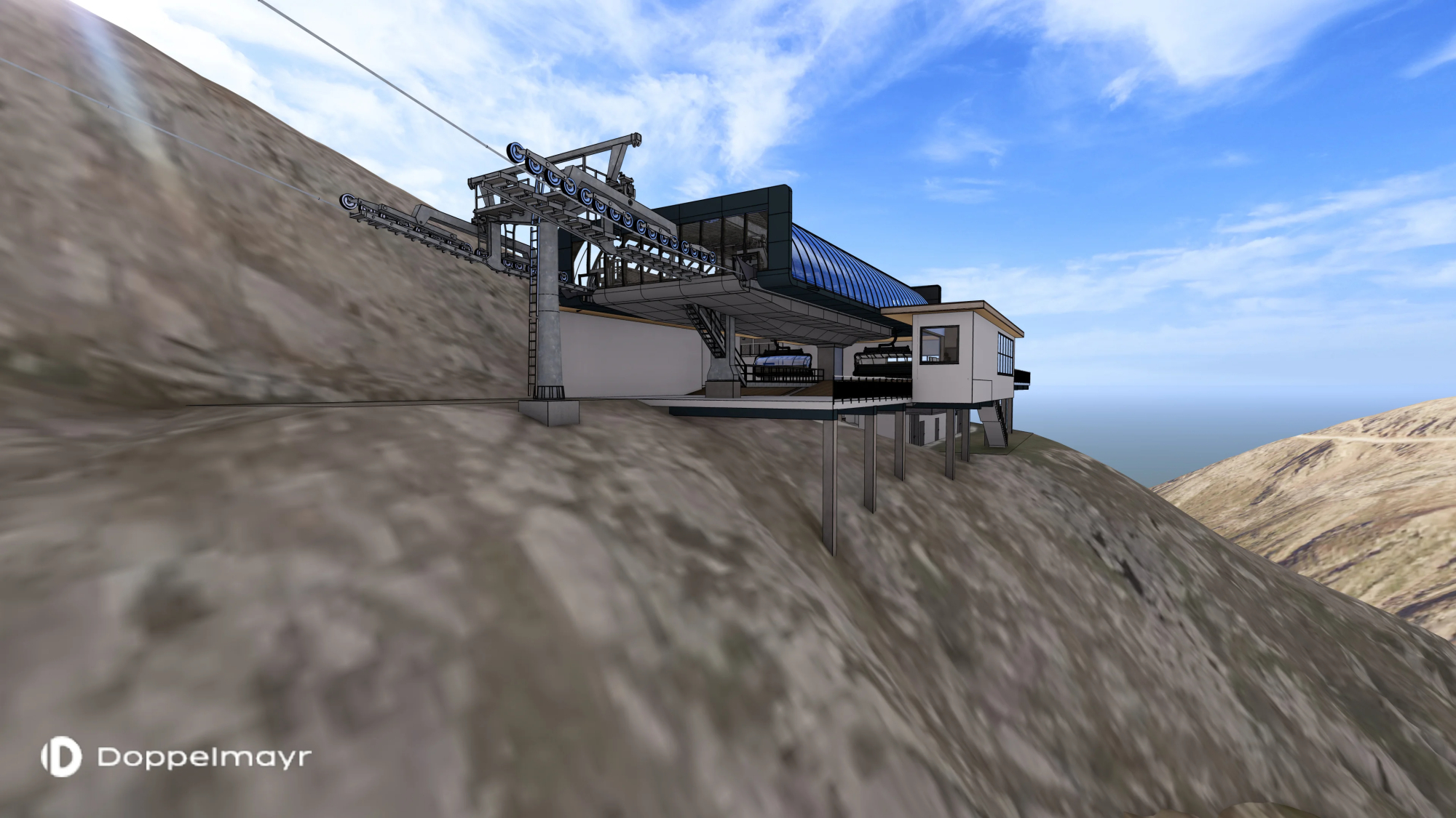 Visualisierung Talstation "Einzeiger"