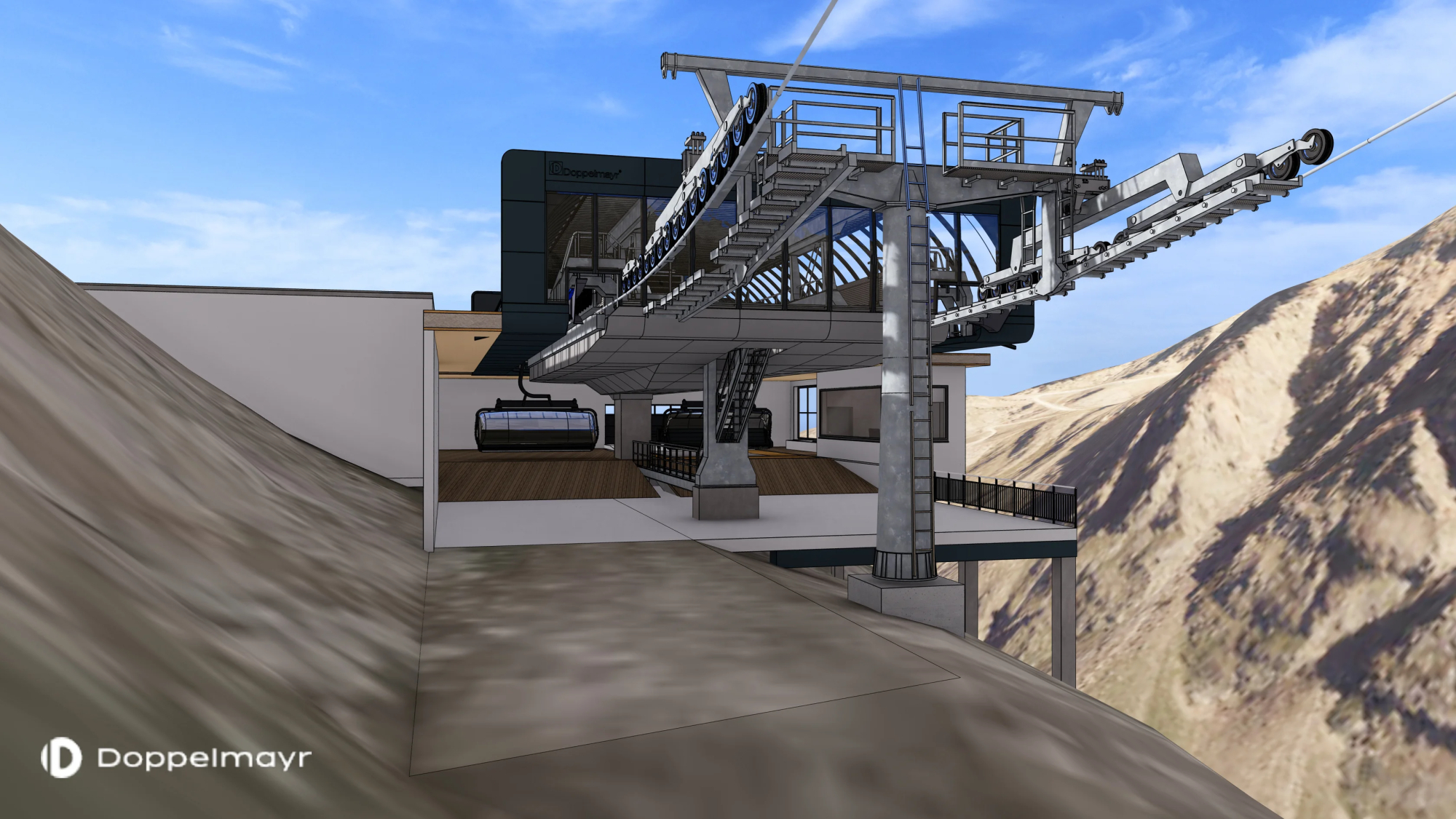 Visualisierung Talstation "Einzeiger"