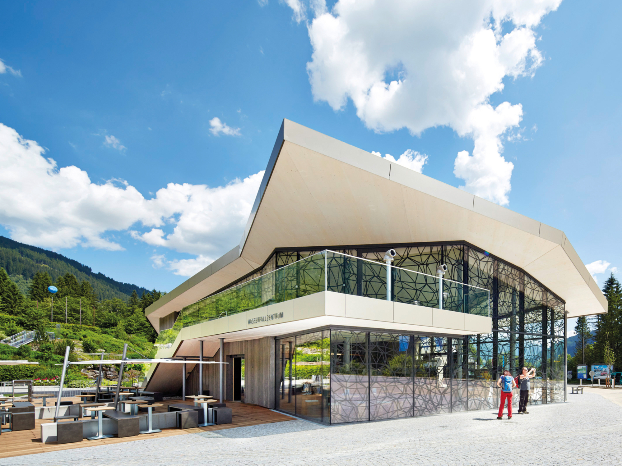 Wasserfallzentrum in den WasserWelten in Krimml
