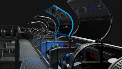 Laufsterg der Seilbahnstation