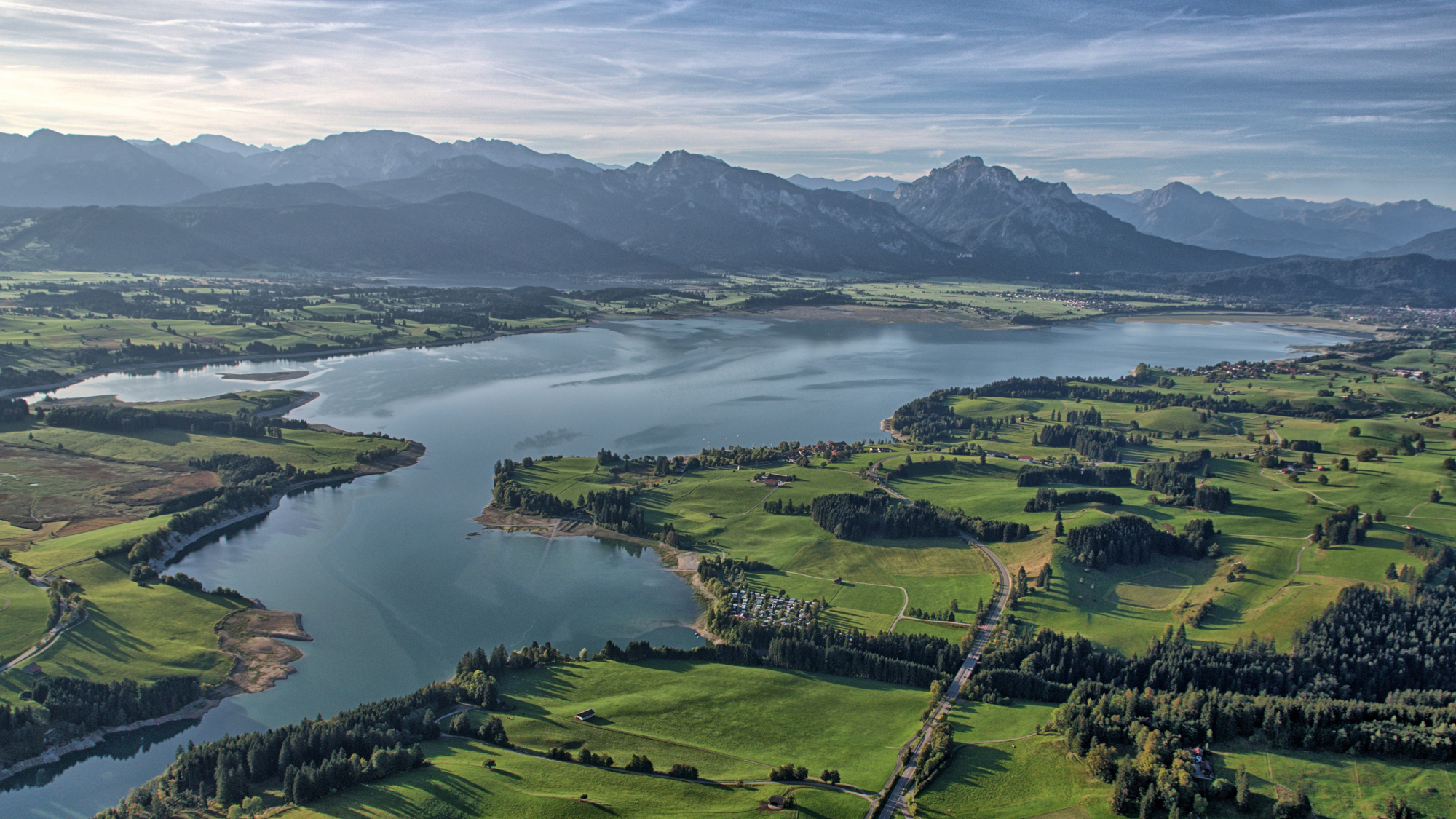 Blick auf den Forggensee