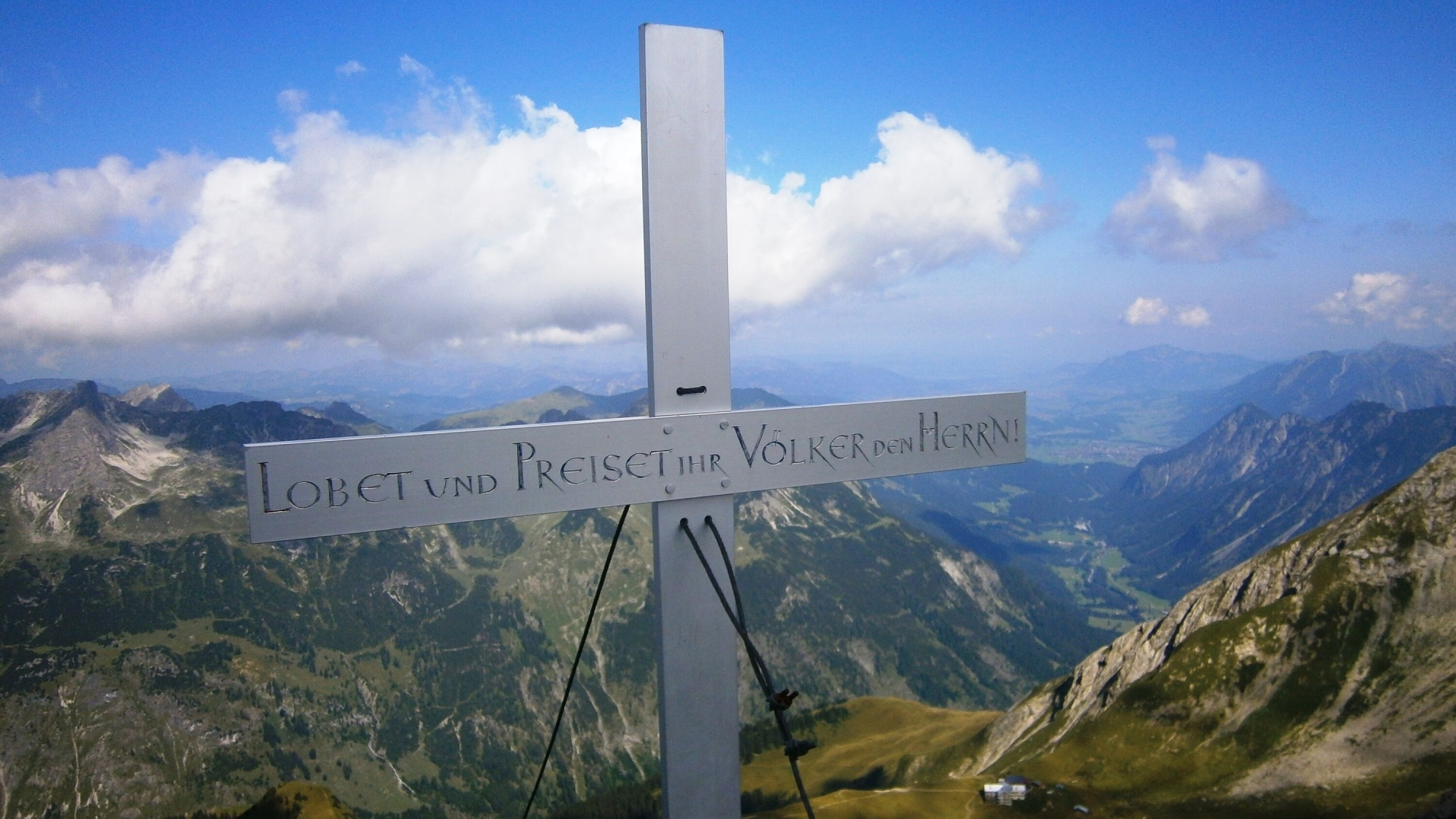 Gipfelkreuz am Rappenseekopf