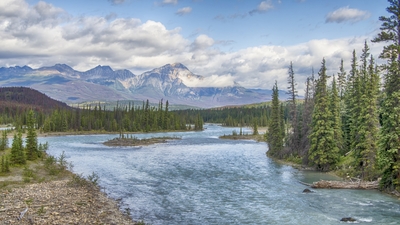 Rocky Mountains von der kanadischen Seite
