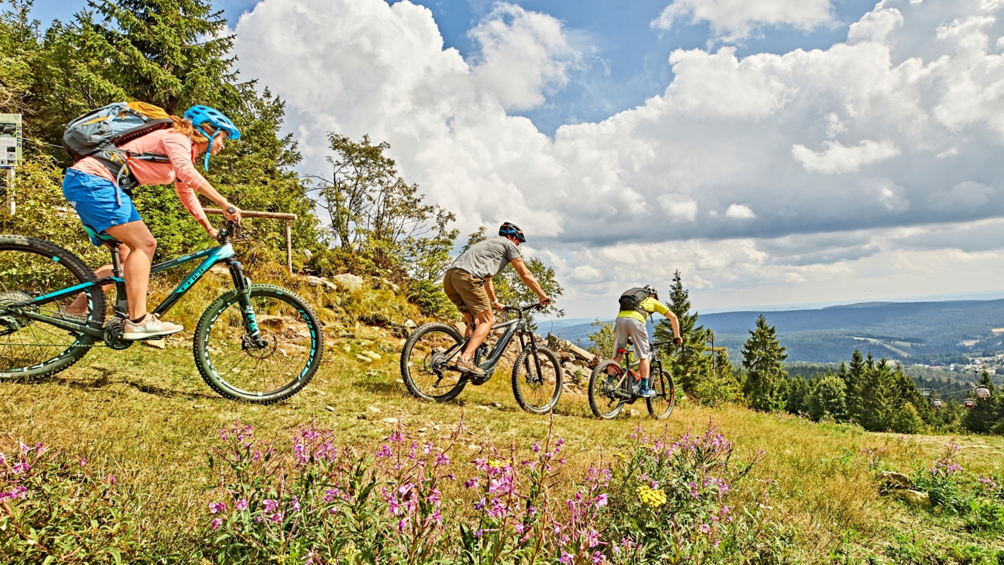 E-Mountainbike am Ochsenkopf