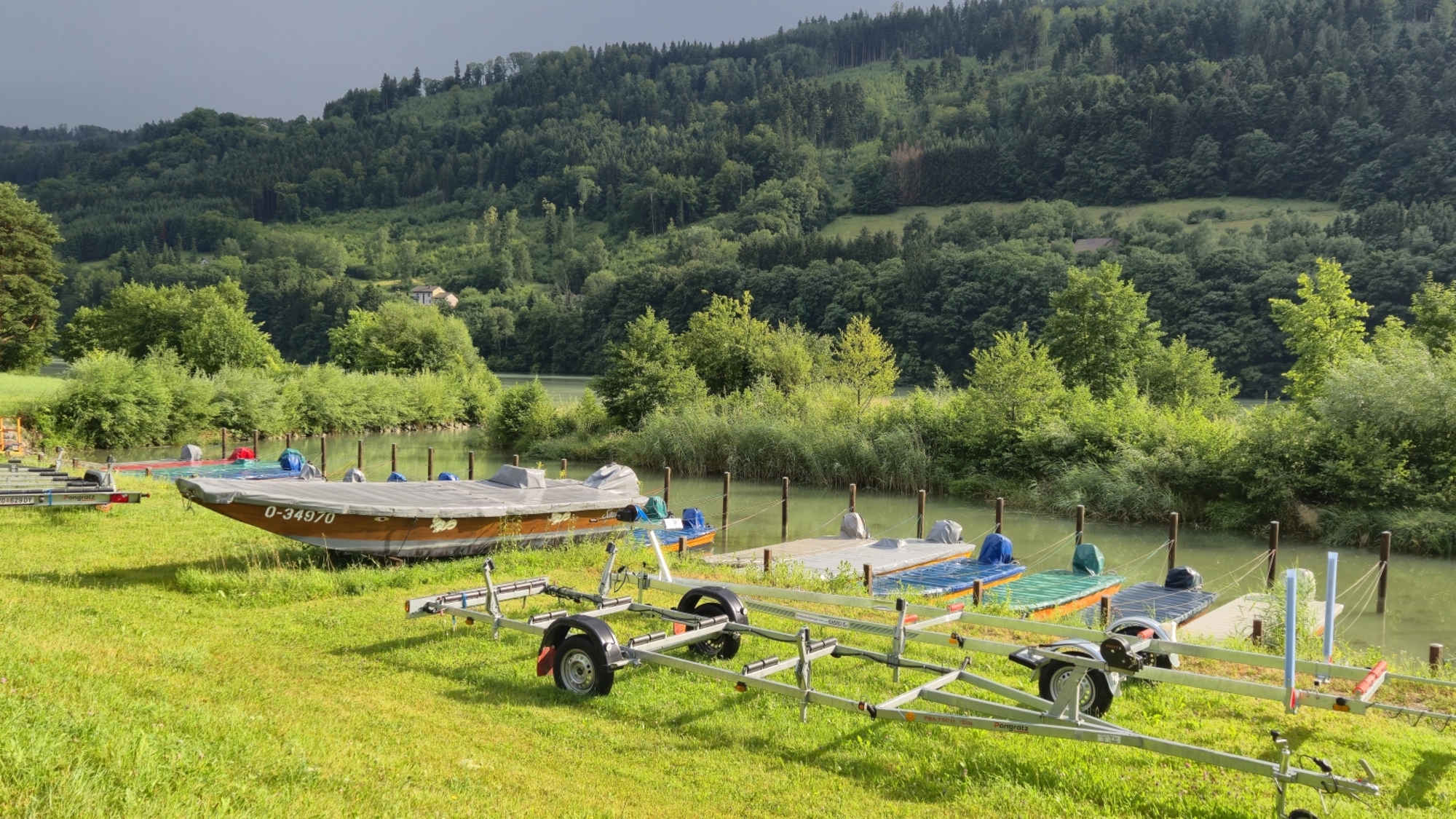 Die Zillen im "Hafen" von Zillenbauer Witti