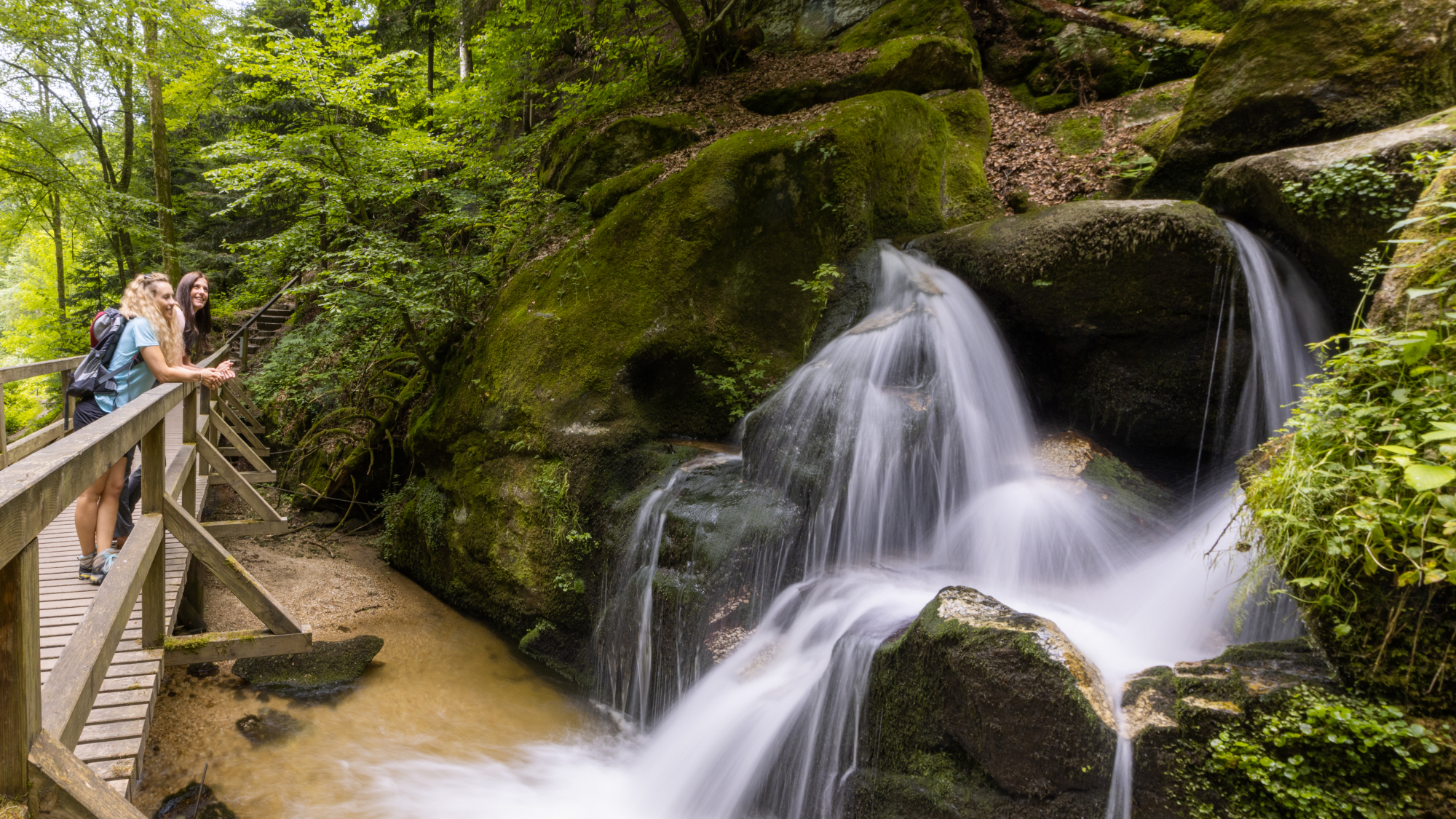 Wolfsschlucht bei Bad Kreuzen bei hohem Wasserstand