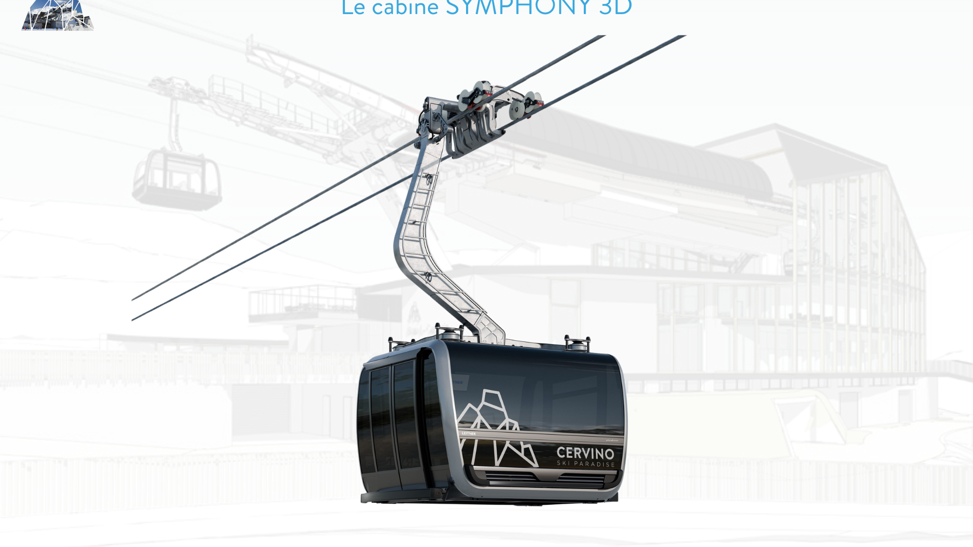 LEITNER-Kabine der neuen Seilbahnen