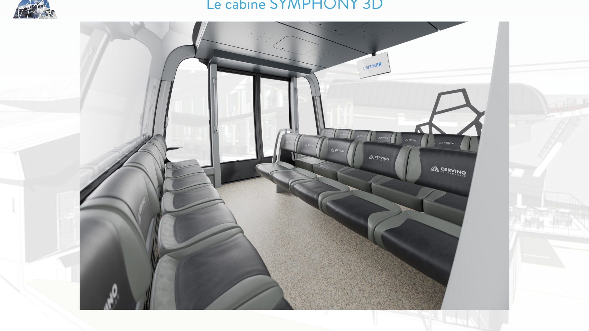 LEITNER-Kabine der neuen Seilbahnen