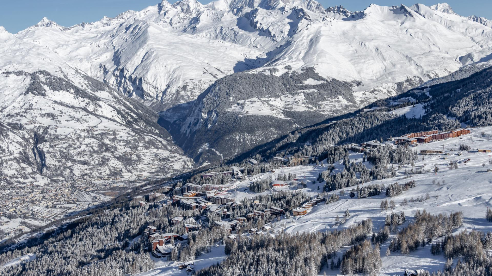 Les Arcs - Blick auf Arc1800 