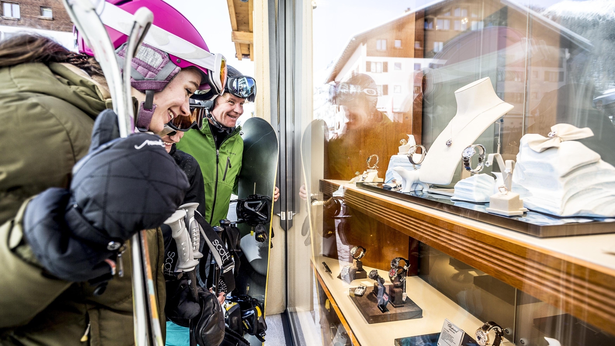 In Samnaun gibt es eine große Zahl an Luxusgeschäften