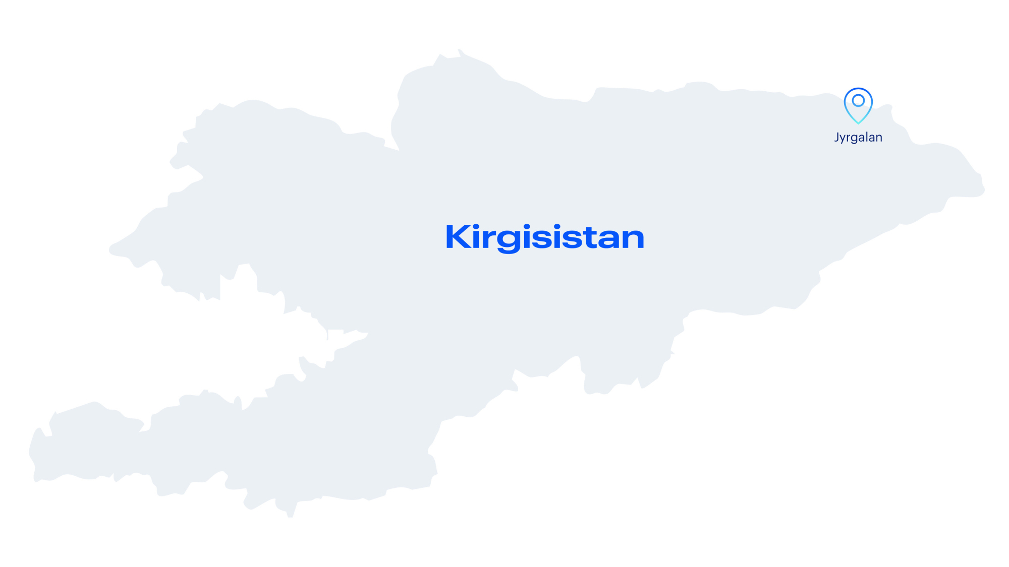 Landkarte Kirgisitan