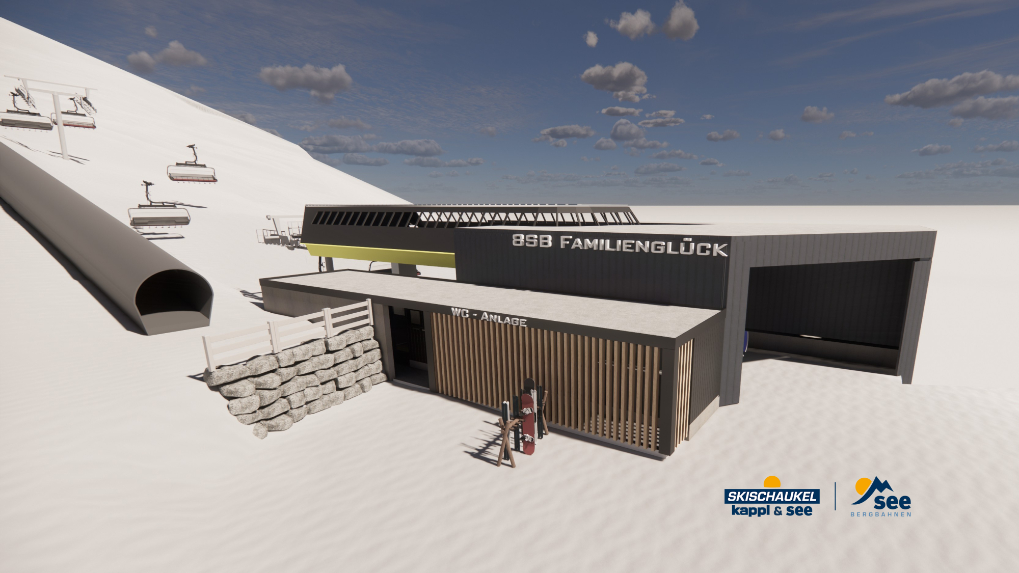 6er-Sesselbahn "Familienglück" in See