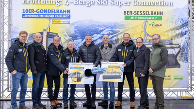 Artikelbild: 4-Berge Ski Super Connection feierlich eröffnet