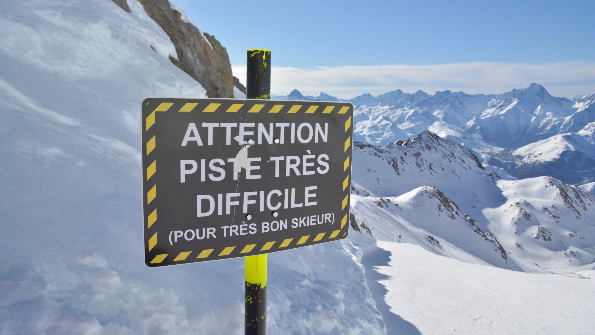 Warnhinweis vor der steilen Cassini