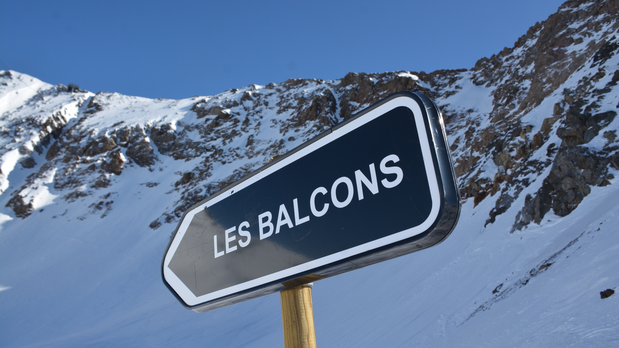 Die Balcons ist eine extrem steile, kurze Abfahrt