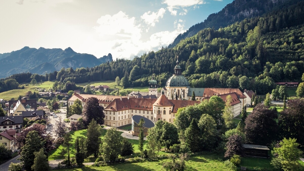 Kloster Ettal von oben