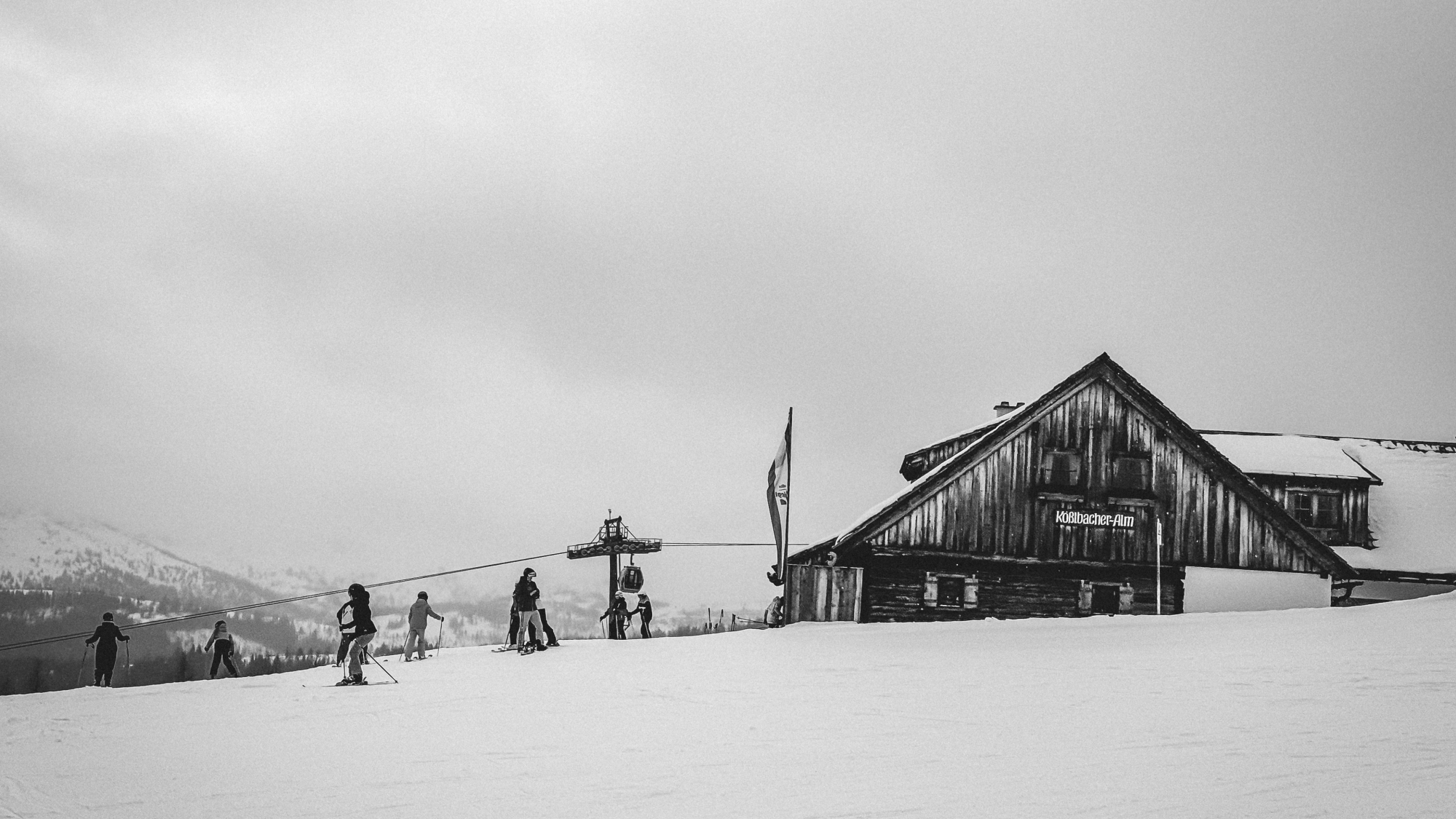 Blick auf die Kößbacher Alm