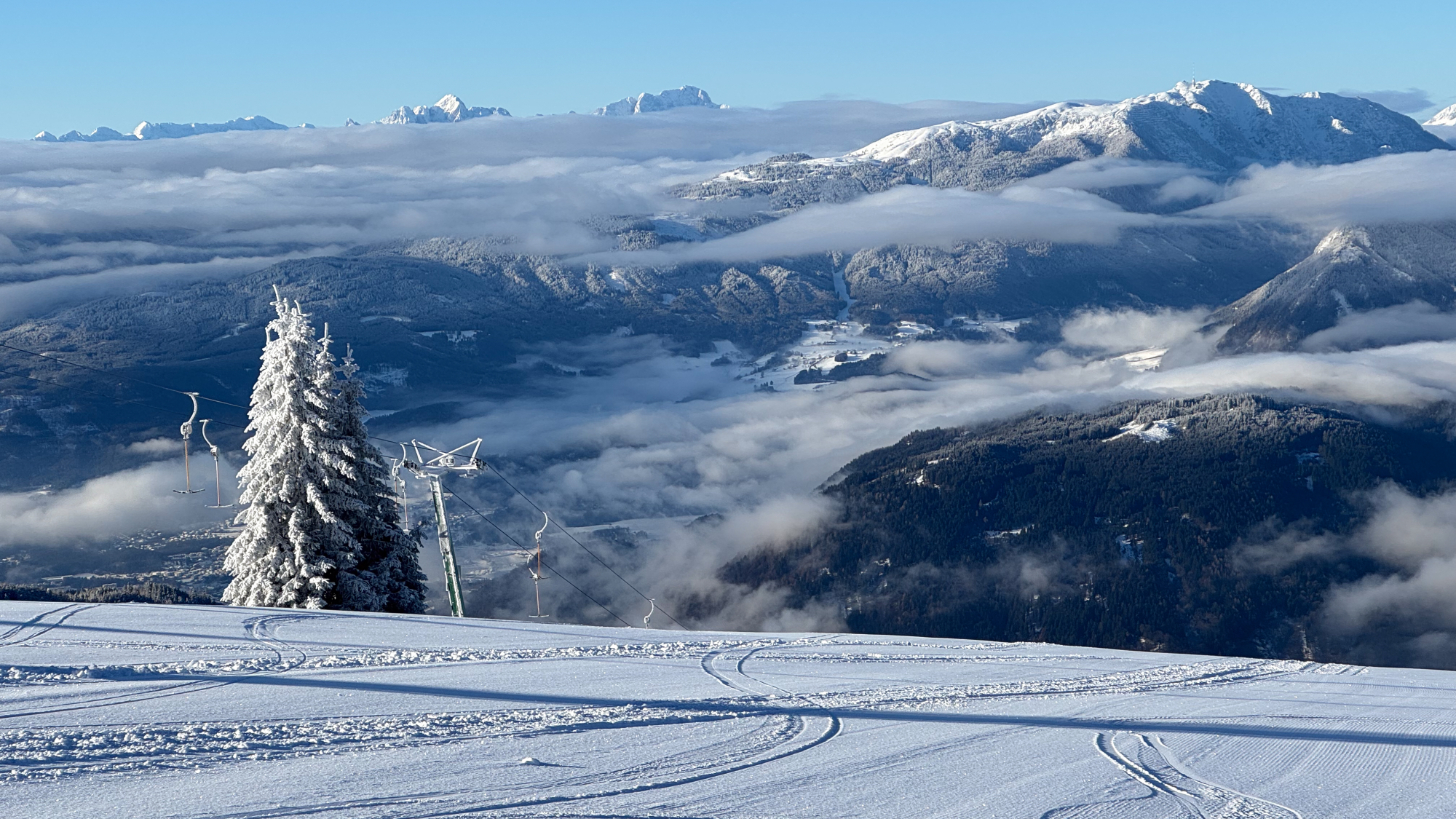 Perfekte Pisten Ende Januar auf der Gerlitzen Alpe
