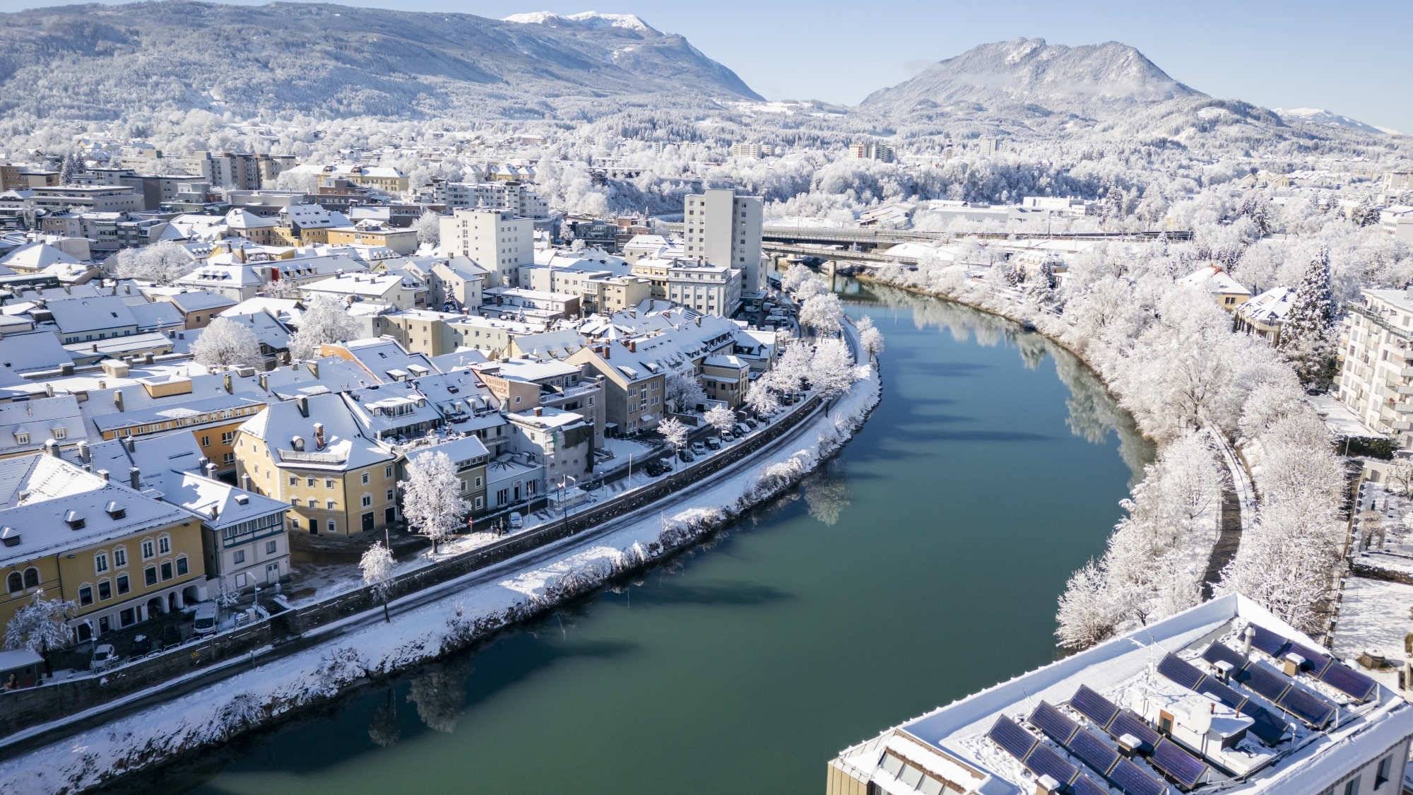 Villach mit der Drau