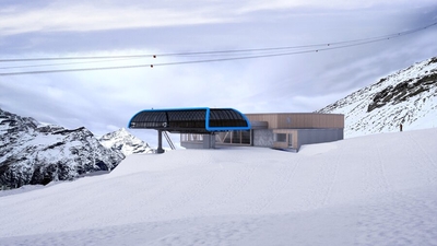 Visualiserung der neuen Patrullarve-Bergstation