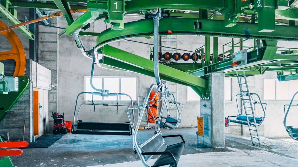 Der alte Einstieg in den Patrullarve-Sessellift