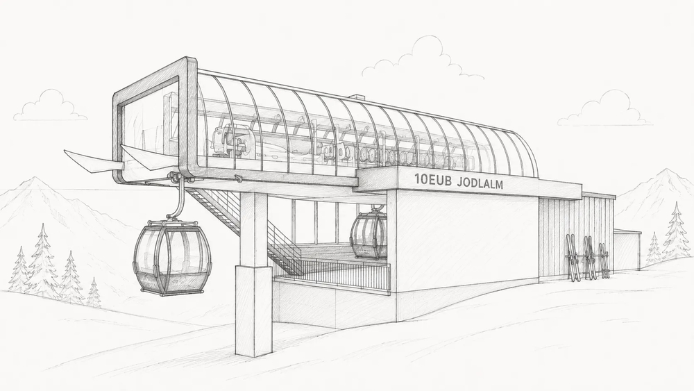 Zeichnung der neuen Jodlalm-Bahn