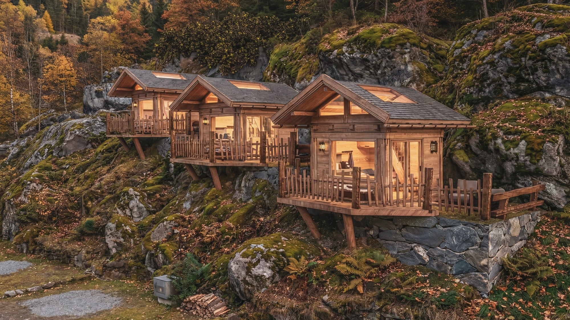 Visualisierung der neuen „BergNester“ beim Naturcamping Kuprian