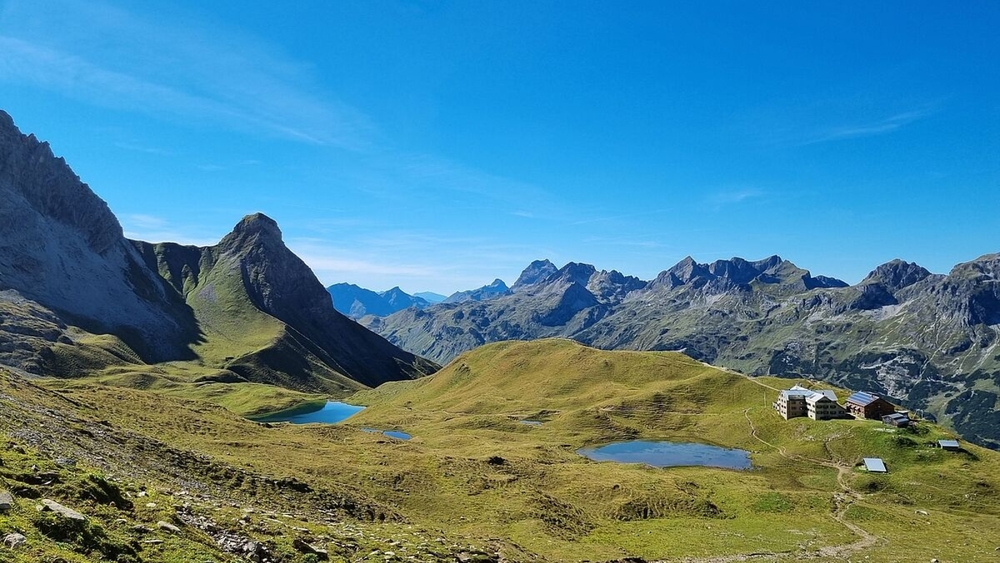 Blick auf die Rappenseehütte