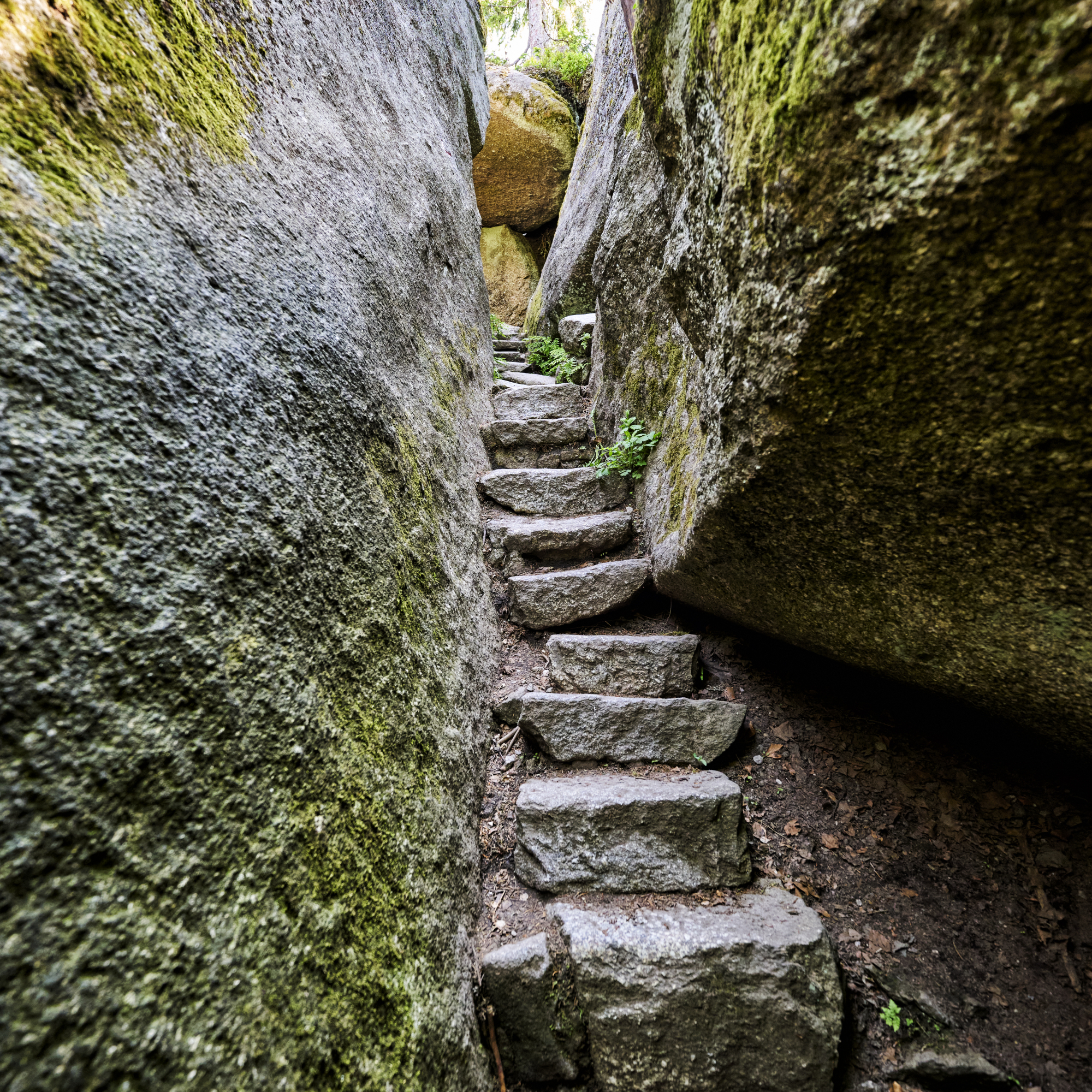 Teufelstreppe im Felsenlabyrinth Luisenburg