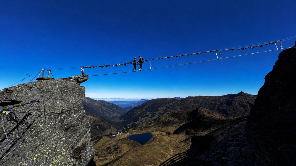 Klettersteig am Pfaffenbichl in Hochfügen