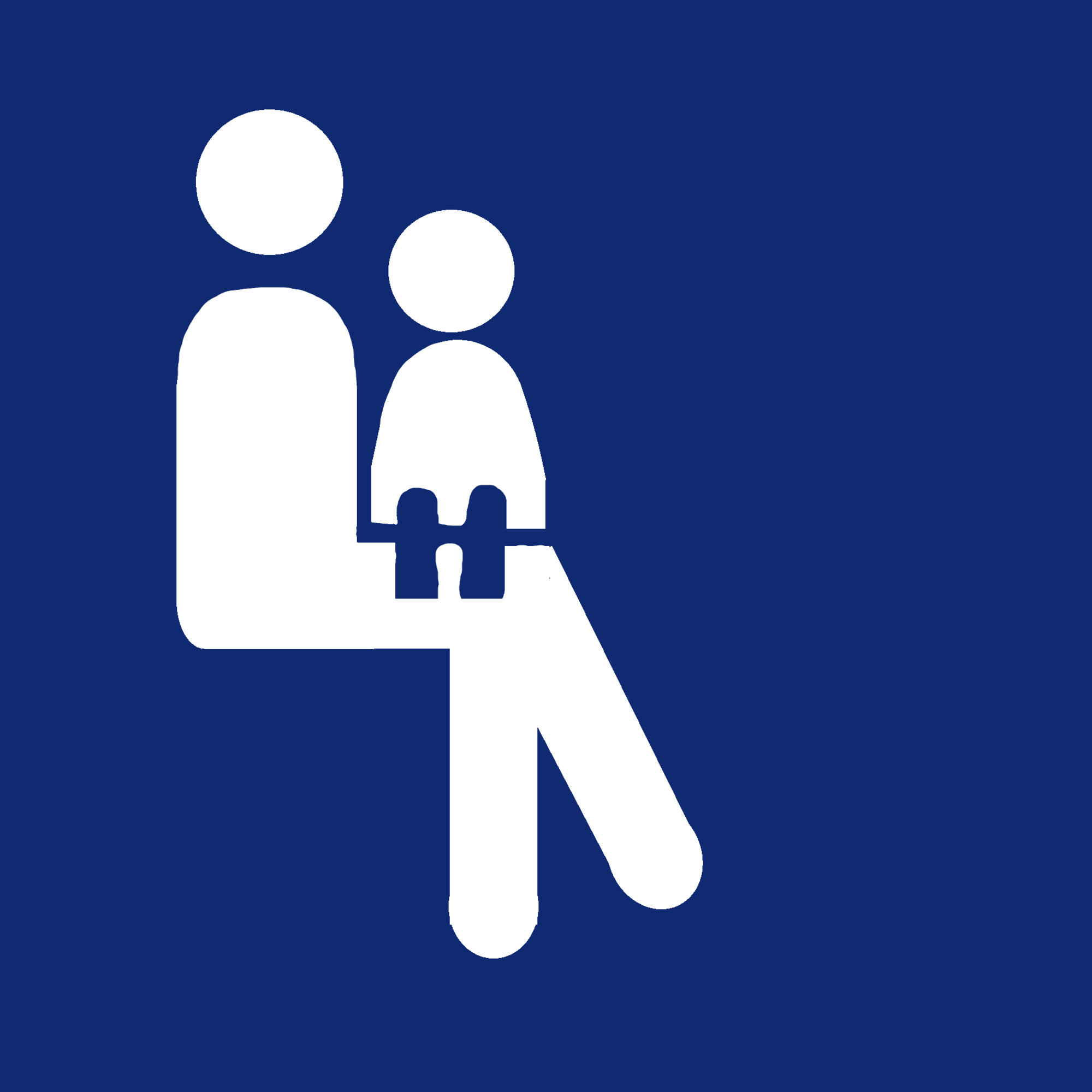 Symbol für Kleinkindabteil im Fernverkehr