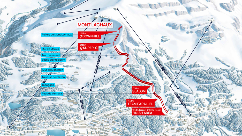Alpine Ski-WM 2027: WM-Strecke Mont Lachaux
