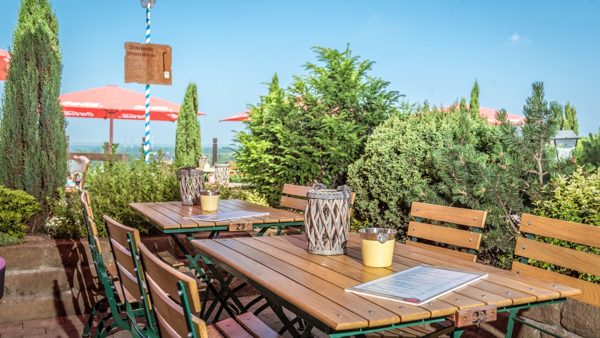 Biergarten im Alpincenter Bottrop