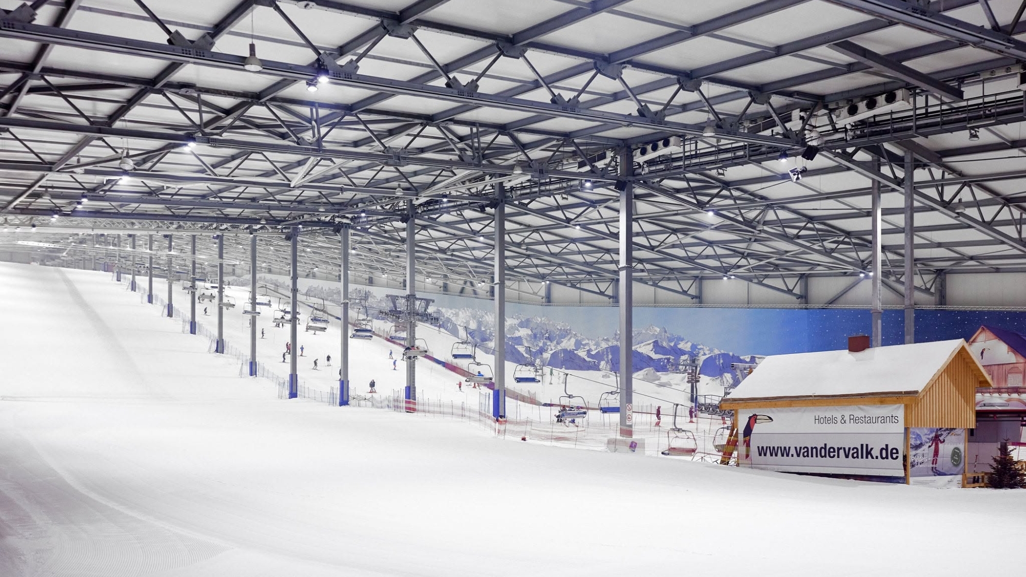Blick in das Alpincenter Wittenburg