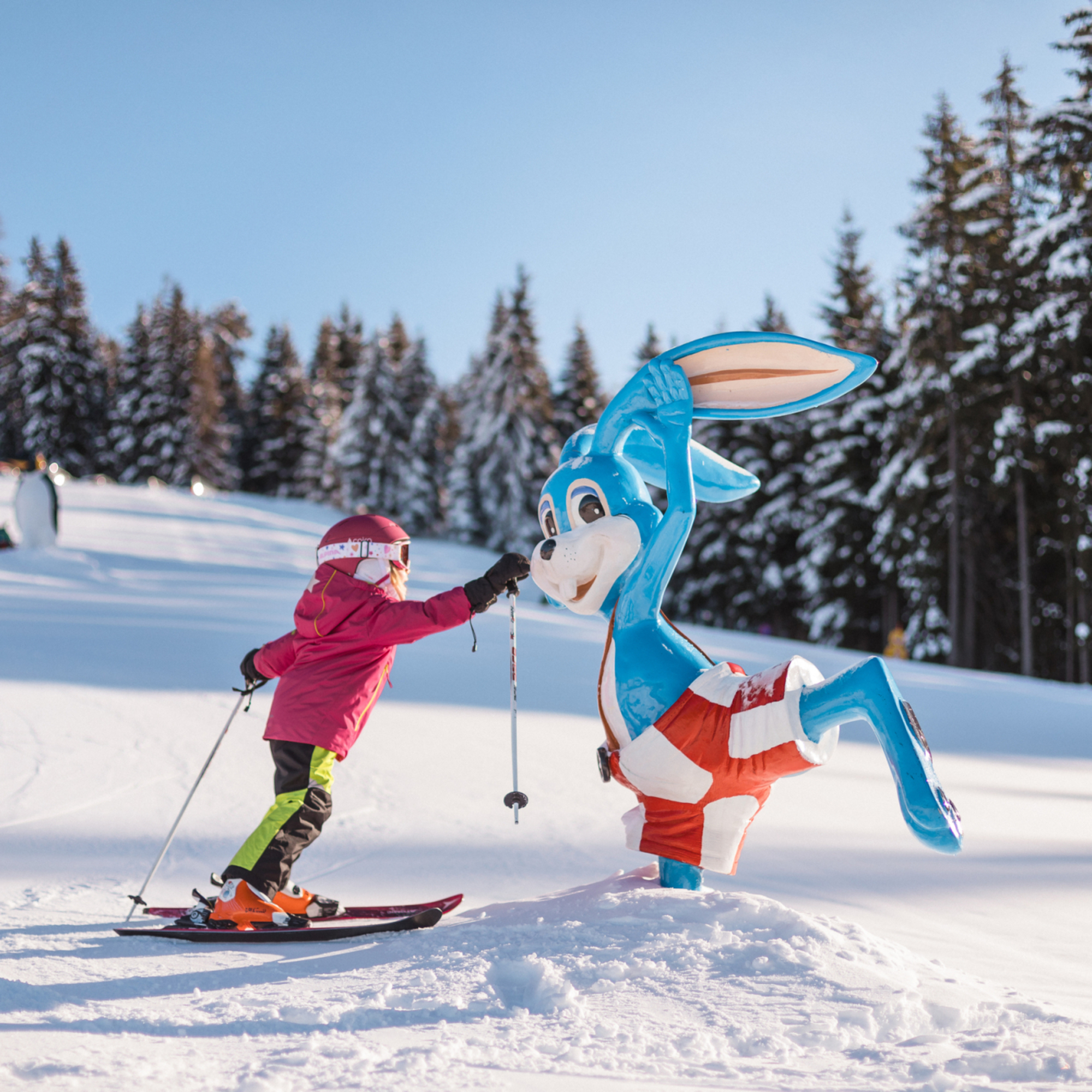 Kinderskifahren in Eben