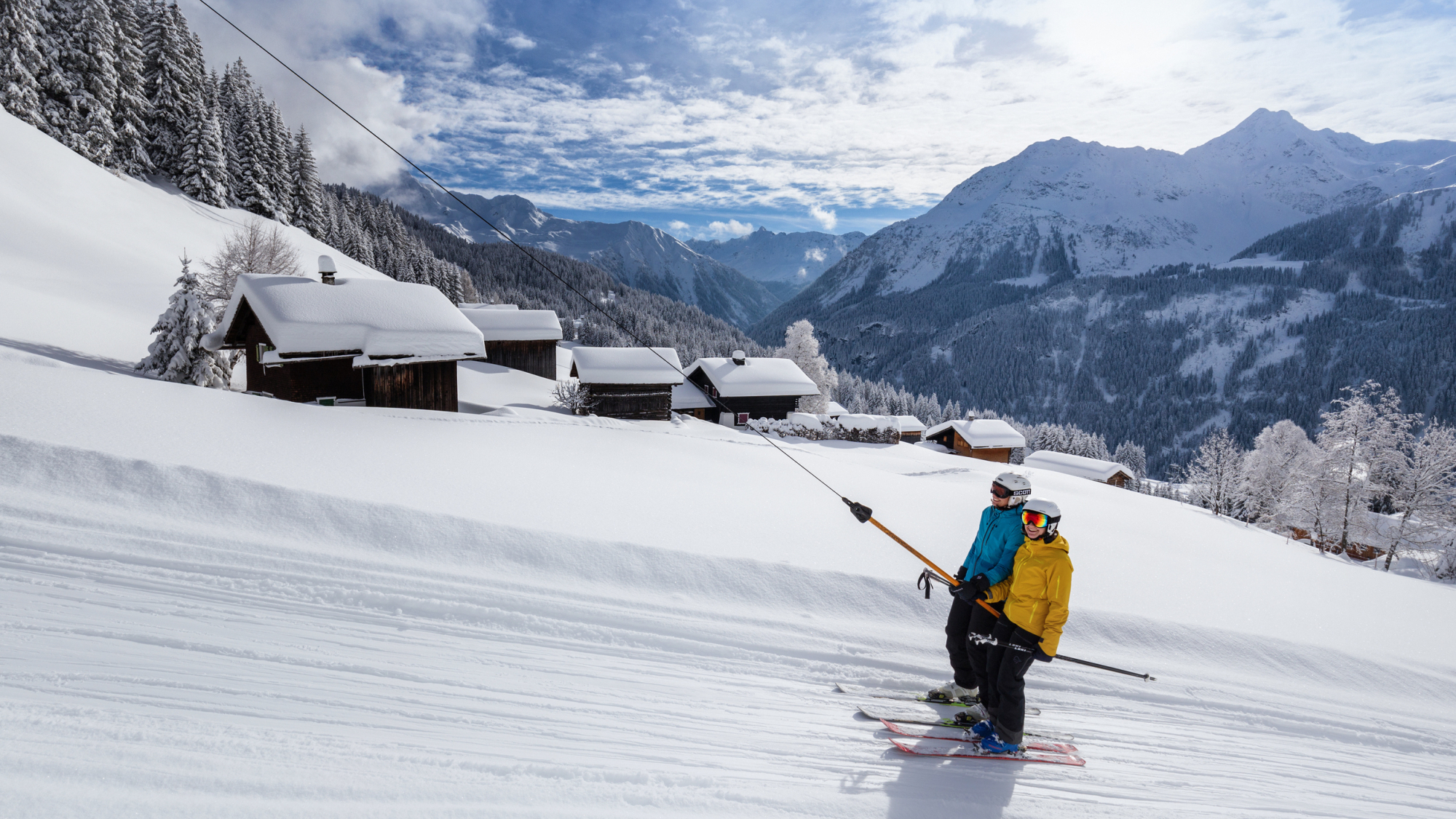 Skifahren am Genießerberg Kristberg, Montafon