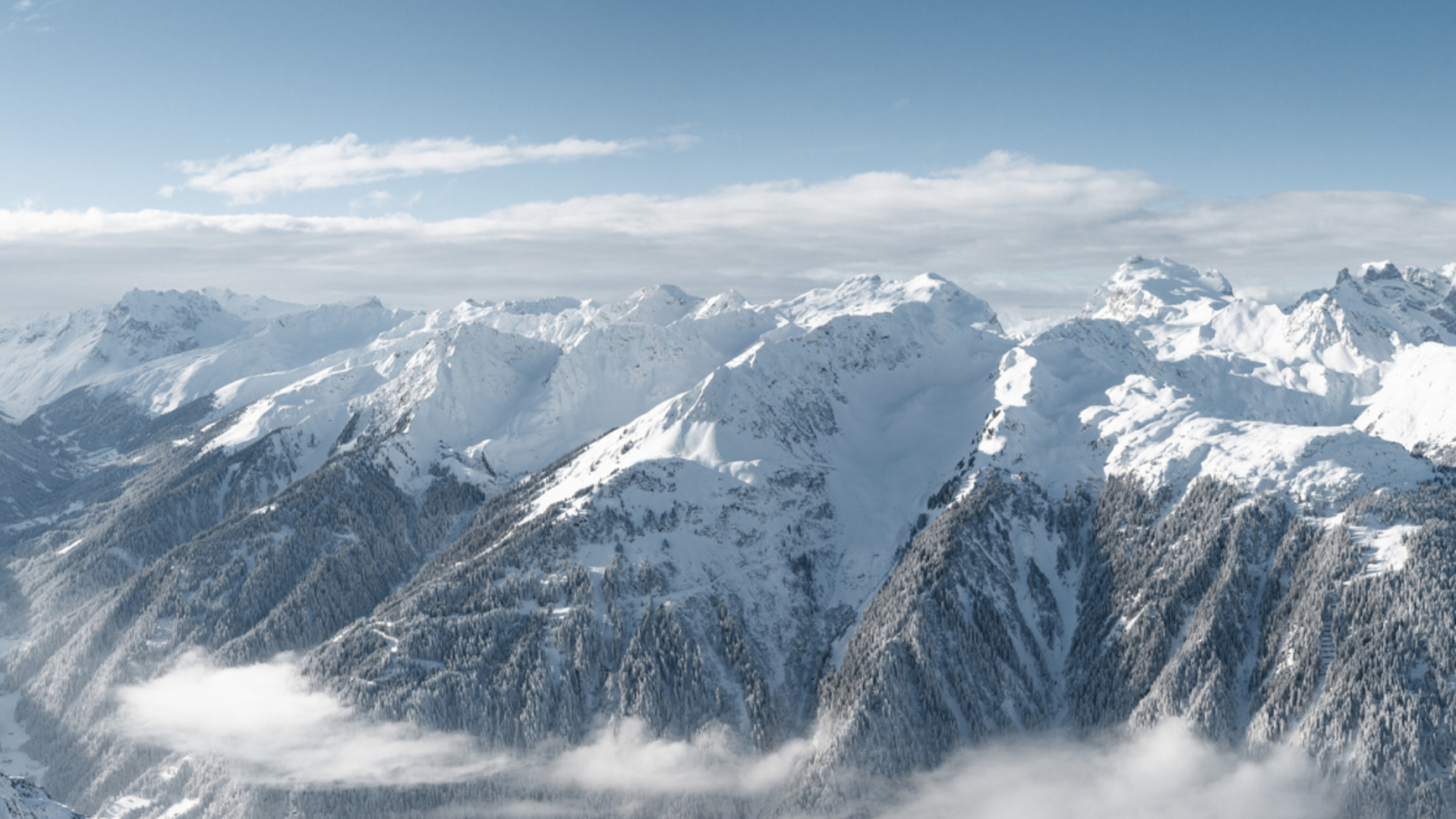 Panoramablick über das Montafon